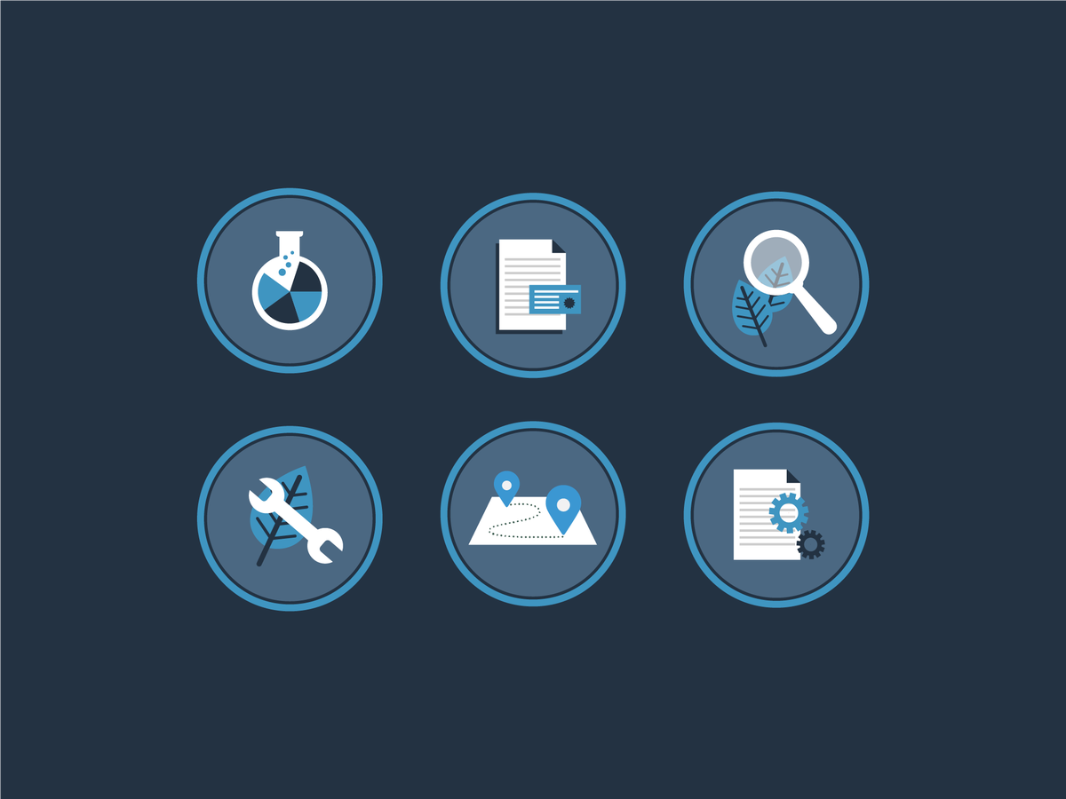 Some #icons I'm working on for an environmental company.