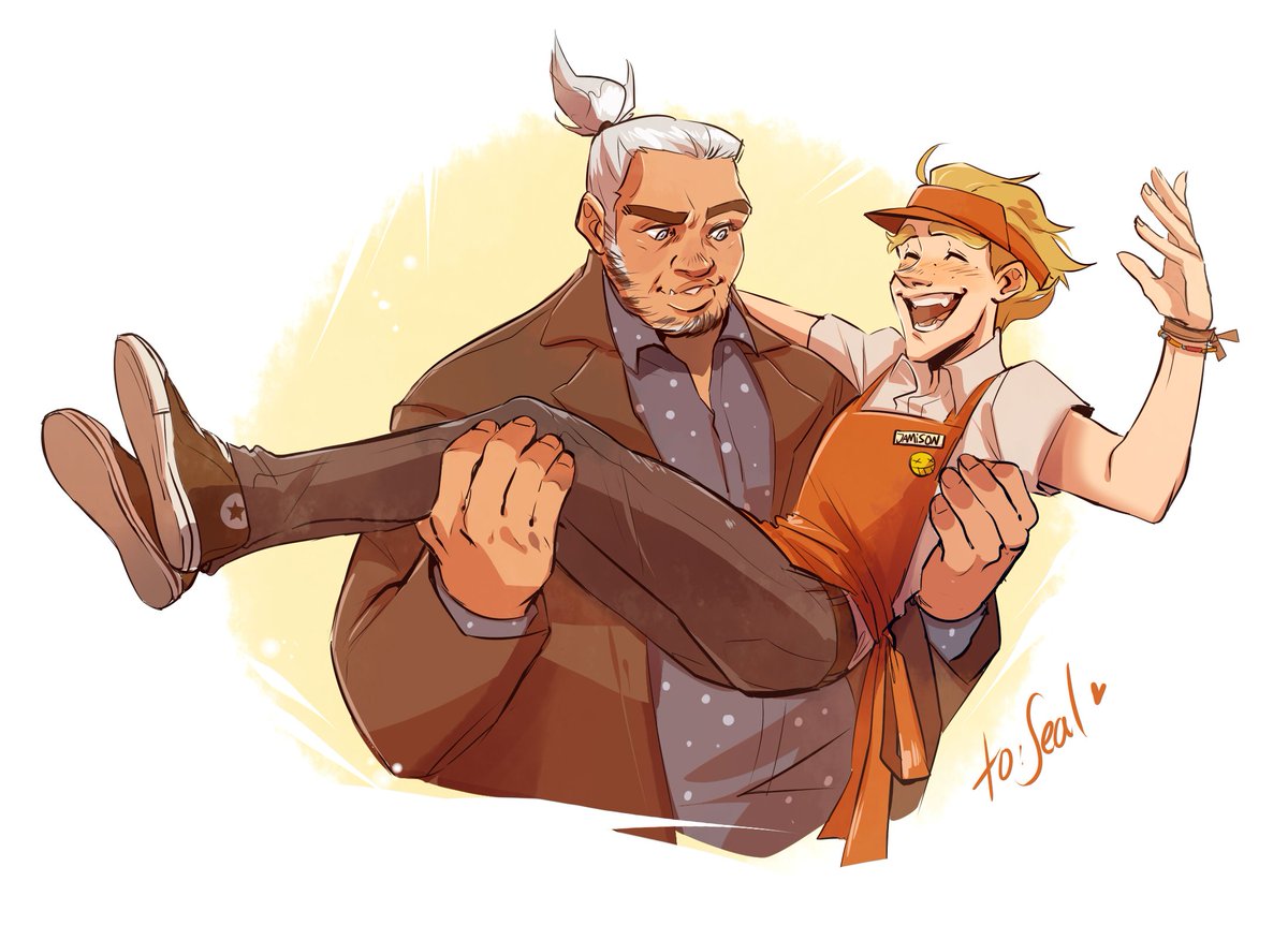 I did this drawing for sealrex's cinema AU <3