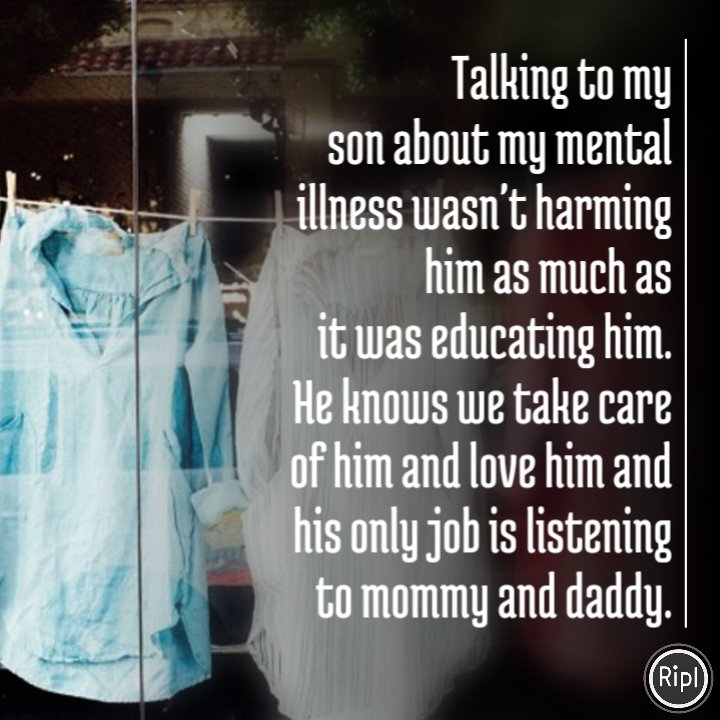 ThisWorkmanLife's tweet image. Mommys Bipolar

s.ripl.com/z8c388 

#beautifulbipolar #bipolardisorder #bipolar #mentalillness #mentalhealth #mommysbipolar 
via ripl.com