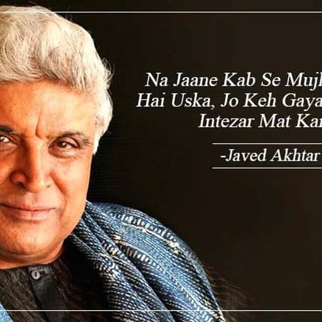 Happy Birthday 
Javed Akhtar 