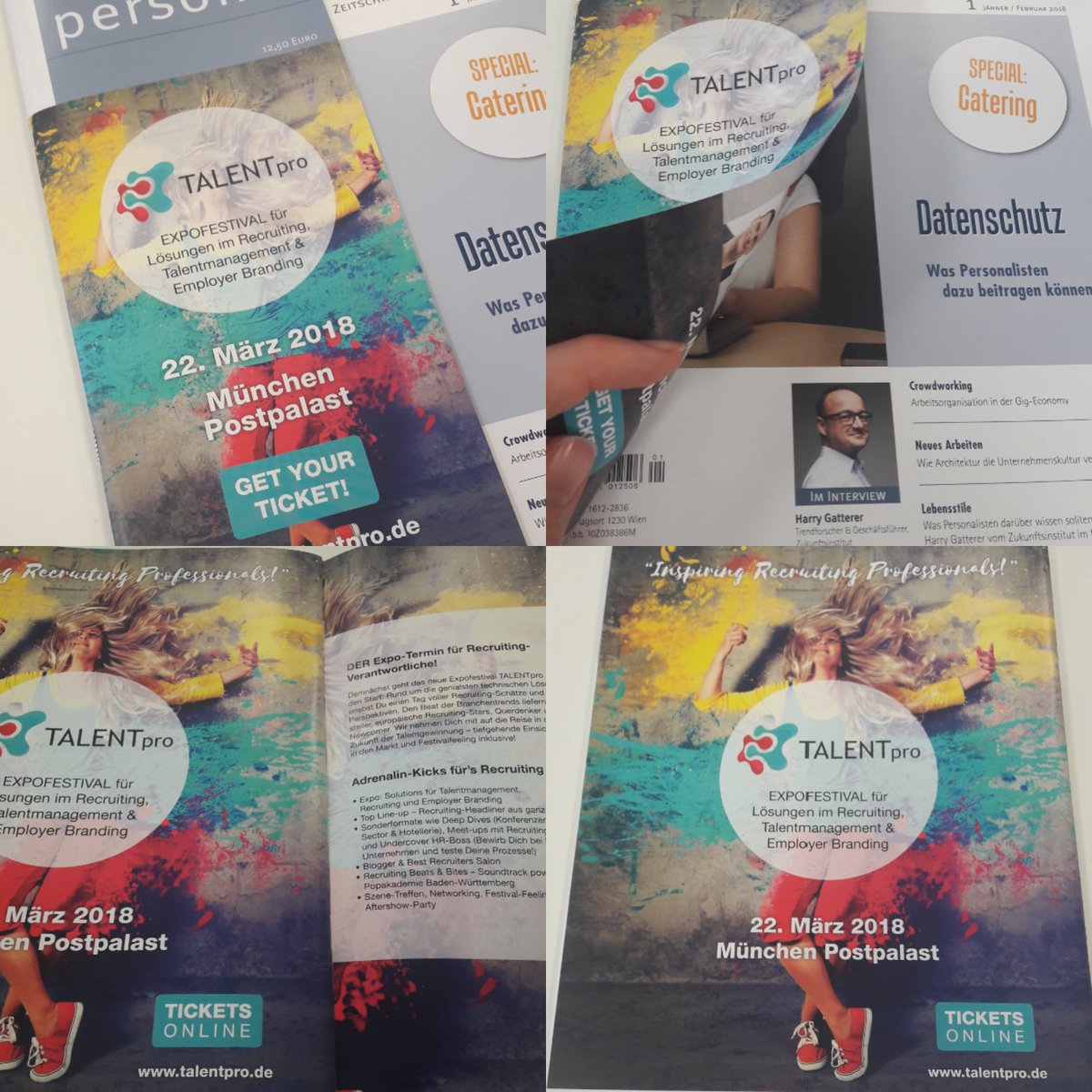 TALENTpro_de's tweet photo. Ist das nicht eine tolle Flappe auf dem @pema_at ? Seid ihr auch schon so gespannt auf die @TALENTpro_de wie wir? Wir können's kaum erwarten!!! #recruiting #TALENTpro #Messe #Expofestival #Flappe https://t.co/7w51JGADE3