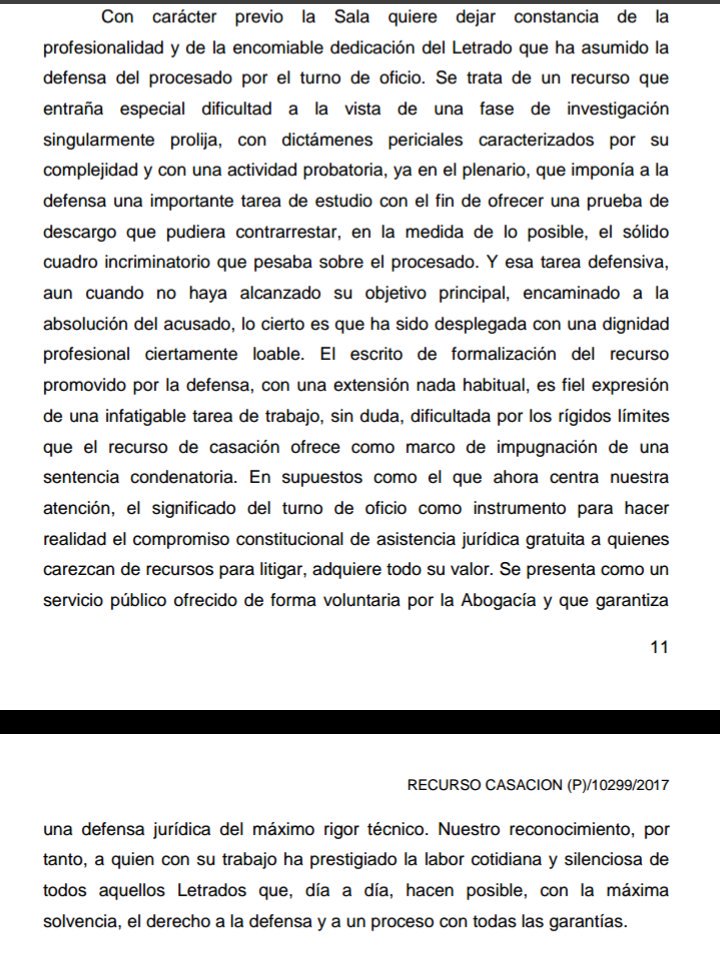 Así empieza la Sentencia del Tribunal Supremo que confirma la condena a 70 años y medio del«pederasta de Ciudad Lineal».
Elogio del Turno de Oficio y del Abogado.
De imprescindible lectura.