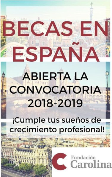 Red_Carolina's tweet photo. Hoy hemos incluido dos nuevas becas en nuestra convocatoria 2018-2019 ¡Ya son 650 becas! Entra ya en https://t.co/RwPb8jZ2LB y haz tu solicitud https://t.co/rg6Swqk6iG