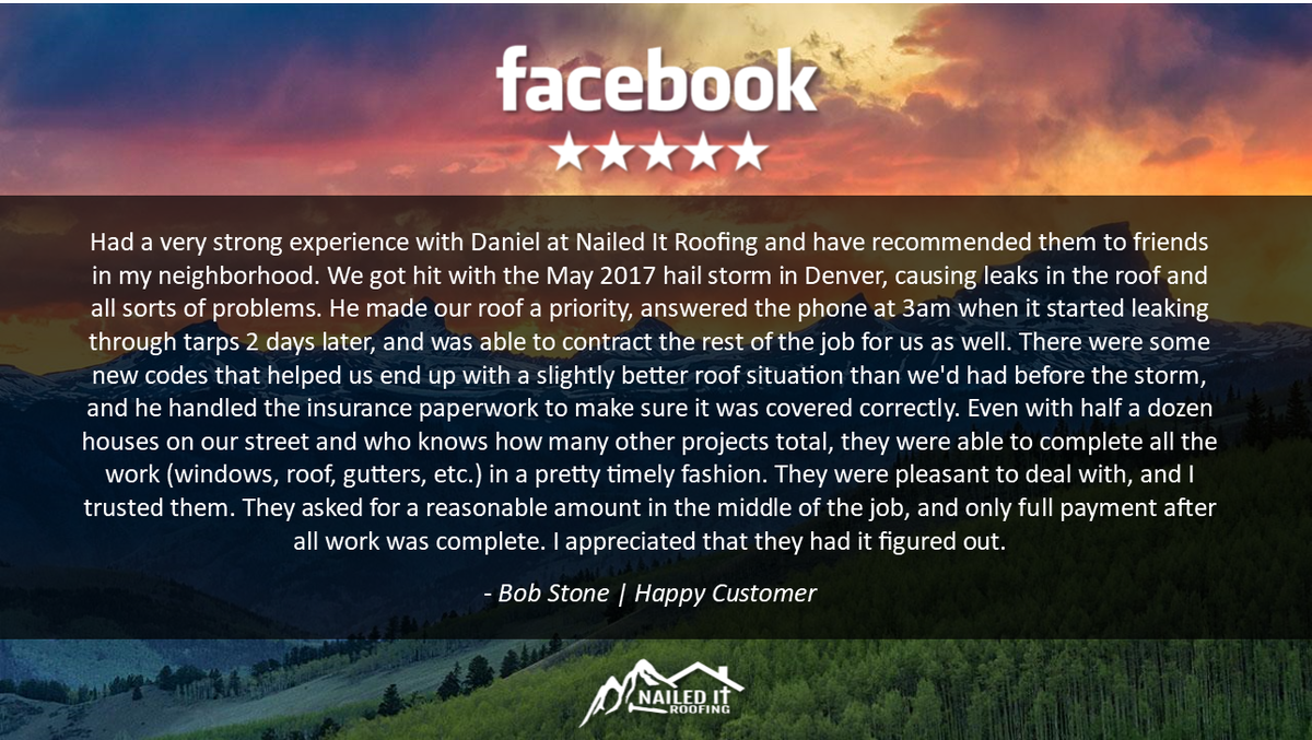 RoofingIt's tweet photo. We are so thankful when our customers take time to review our work.  When you work hard to deliver a quality service, it means the world to hear "good job".  
#DenverRoofing  #DenverContractor  #RoofingCompany #ColoradoRoofing  #ColoradoContractor https://t.co/nycr54iOir