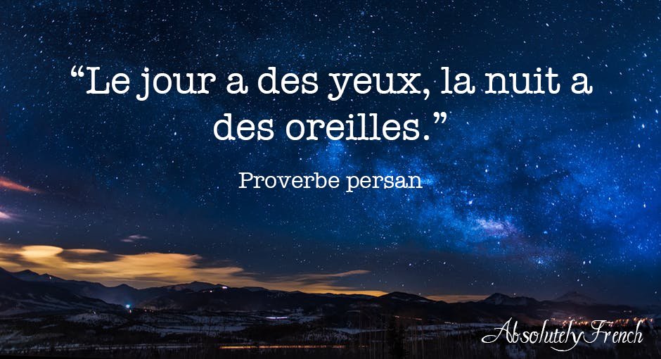 AbsolutelyFrenc's tweet photo. #motdujour : nuit ✨🌜
#WordOfTheDay #quote #citation #frenchquote #frenchlanguage #learnfrench #MondayMotivation #learnfrenchinparis #SchoolOfFrench #learnfrenchwithfun #learnfrencheasily #enjoylearningfrench #frenchcourses
https://t.co/Umvqsxozjt https://t.co/P6cc0i2XcE