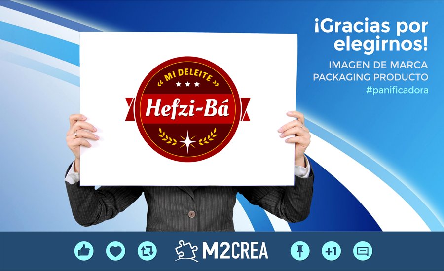 m2crea's tweet photo. Proyectos finalizados ✅ Gracias a la gente de #Hefzi-Ba por confiar en nosotros para la creación de su marca. #diseñomarca #branding #M2CREA https://t.co/F4irc0Dyi8
