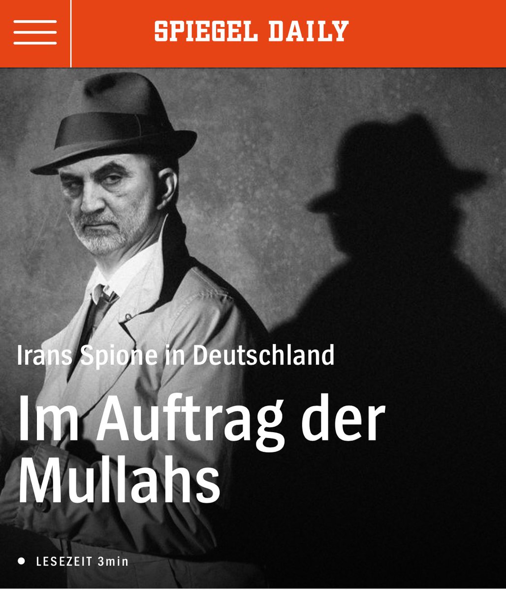 Wie ein Geheimdienst-General in Teheran sein internationales Agenten-Netzwerk steuert - und was seine Leute in der Bundesrepublik treiben. Unser Aufmacher spiegeldaily.de von @dominiknpeters