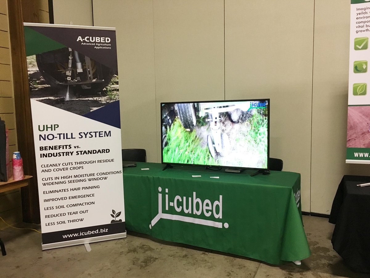 Cubed_I's tweet photo. We are at Wentworth SCIA Annual Meeting - Ancaster Fairgrounds. Stop by our booth check out our latest technology and talk with our specialists. #waterjet #notill #UHPnotill #conservationagriculture #acubed https://t.co/XhKe0eRdNT