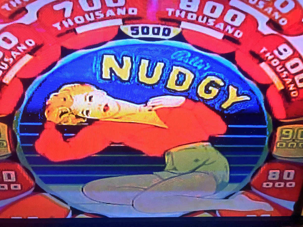 messiahcomplex's tweet photo. Gottlieb gave us the #Flipper
Humpty Dumpty changed everything.
#PinballHistory
#WhatIf Nudgy with its movable playfield had become the hit of the show?
#Nudging is what separates casual pinballers and the pros.
Master Stephlepod McQueen Nudges and Plunges in the #PinballDojo https://t.co/ygJOXW8twL