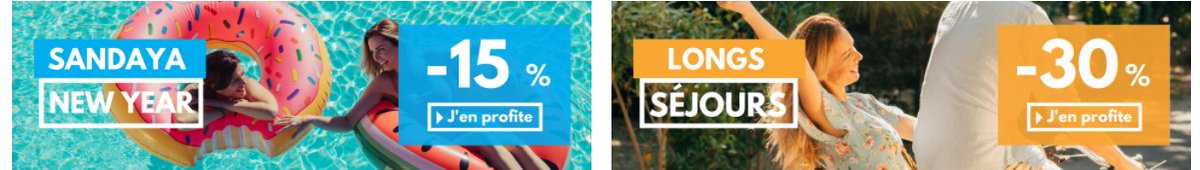codeetreduc's tweet image. Jusqu'à 30% de remise sur vos vacances au camping sandaya reductionvoyages.com/code-promo-san…