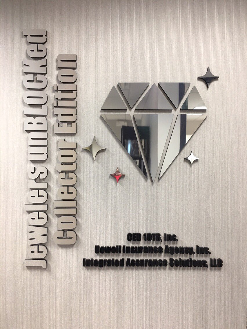 AGMahwah's tweet image. Interior lettering with various material options for the look that suites your business @AGMahwah #walllettering #alphagraphicsofmahwah #jewelersunblocked