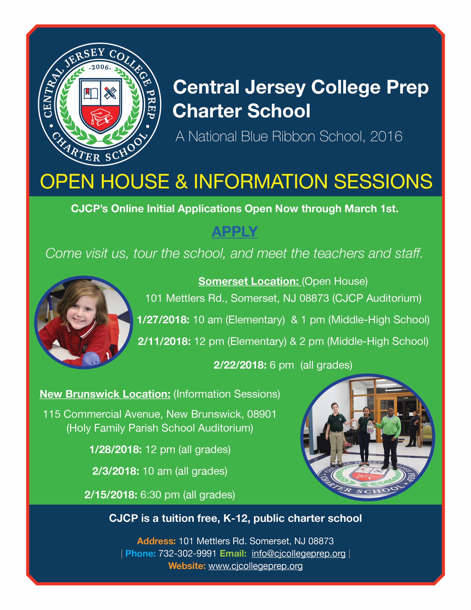 CJCPCS on Twitter "CENTRAL JERSEY COLLEGE PREP CHARTER SCHOOL Open