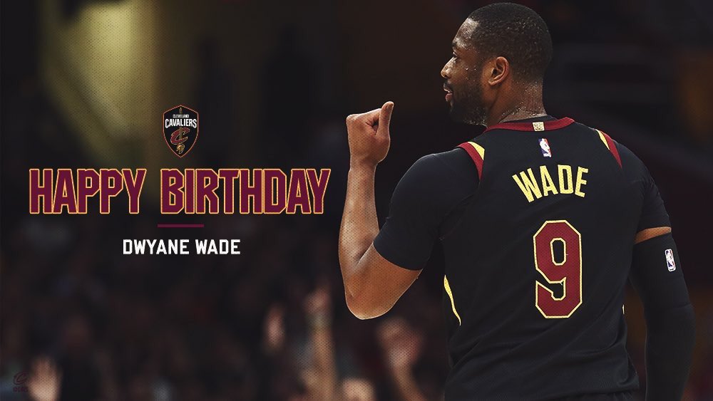 Hoje é aniversário de Dwyane Wade. Ele faz 36 anos. Parabéns pra ele! 

Happy Birthday 