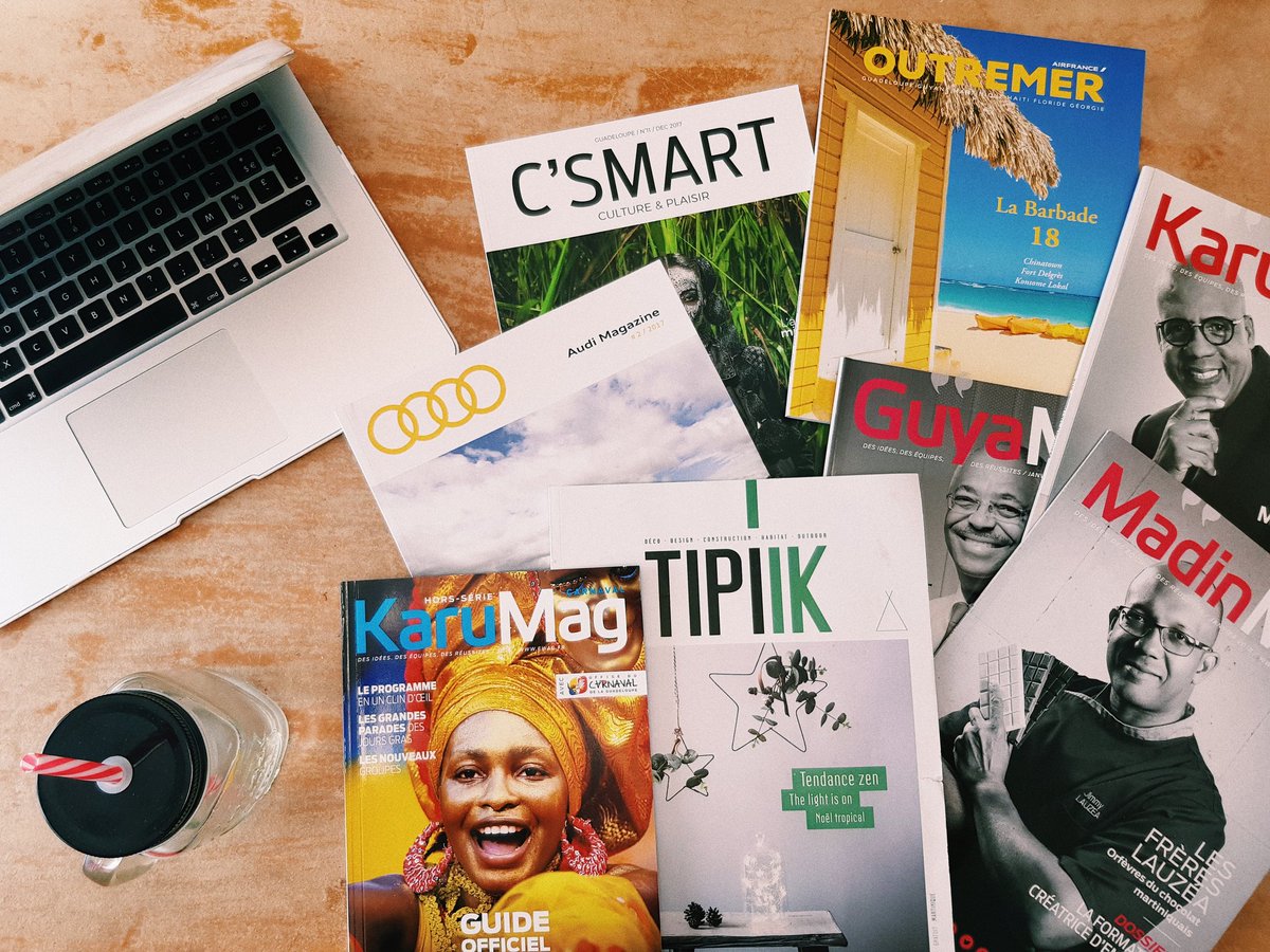 ewag_fr's tweet photo. Nos dernières éditions ! https://t.co/DP1sOxm7GS
#Martinique #Guadeloupe #Guyane janvier 2018
MadinMag #KaruMag #GuyaMag #csmartmagazine #tipiik #airfranceoutremer #audimagazine #ewag #mediapositif https://t.co/3Q0TOvYpqW