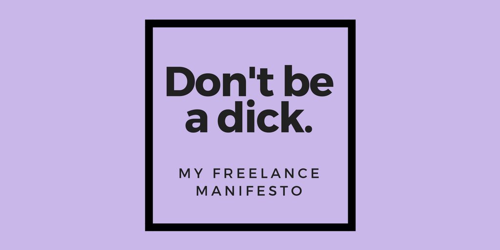 KatyCarlisle's tweet image. Apparently it's #DitchNewYearsResolutionsDay but rather than write a post about giving up on goals I never really cared about, I've written my 2018 freelance manifesto. 

Blame @divedeepdevp and @katyascakehole. They put this idea into my head. 

thewheelexists.com/blog/dont-be-a…