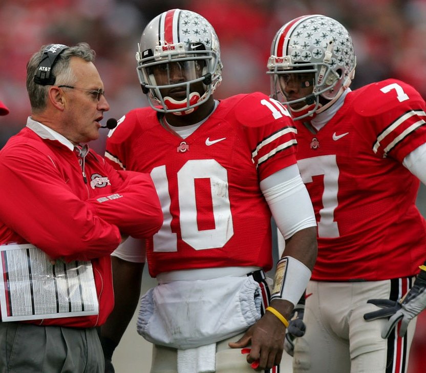 SRBuckeyes's tweet photo. Ohio State hired Jim Tressel on this day in 2001. #GoBucks https://t.co/zR4KrckxIy