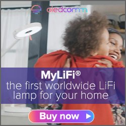 oledcomm's tweet photo. MyLiFi, more than an innovation: a revolution changing the way we connect to internet! At light speed without radiowaves! Available now on KickStarter. https://t.co/97oIpHu0PQ https://t.co/TD8sqQUzZ2
