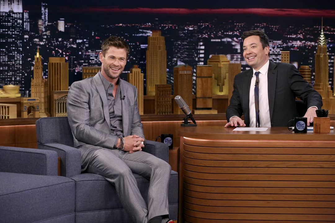 Fun times with @jimmyfallon talking @12strongmovie in cinemas this Friday Jan 19th, check it out! #nyc #12strong https://t.co/KUC1QBjx7v