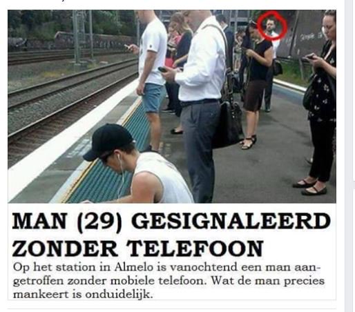 actualiteitjunk's tweet photo. BREAKINGNEWS: man zonder #telefoongids gesignaleerd...
Via @StraatHumor https://t.co/aGSZdEwmZo