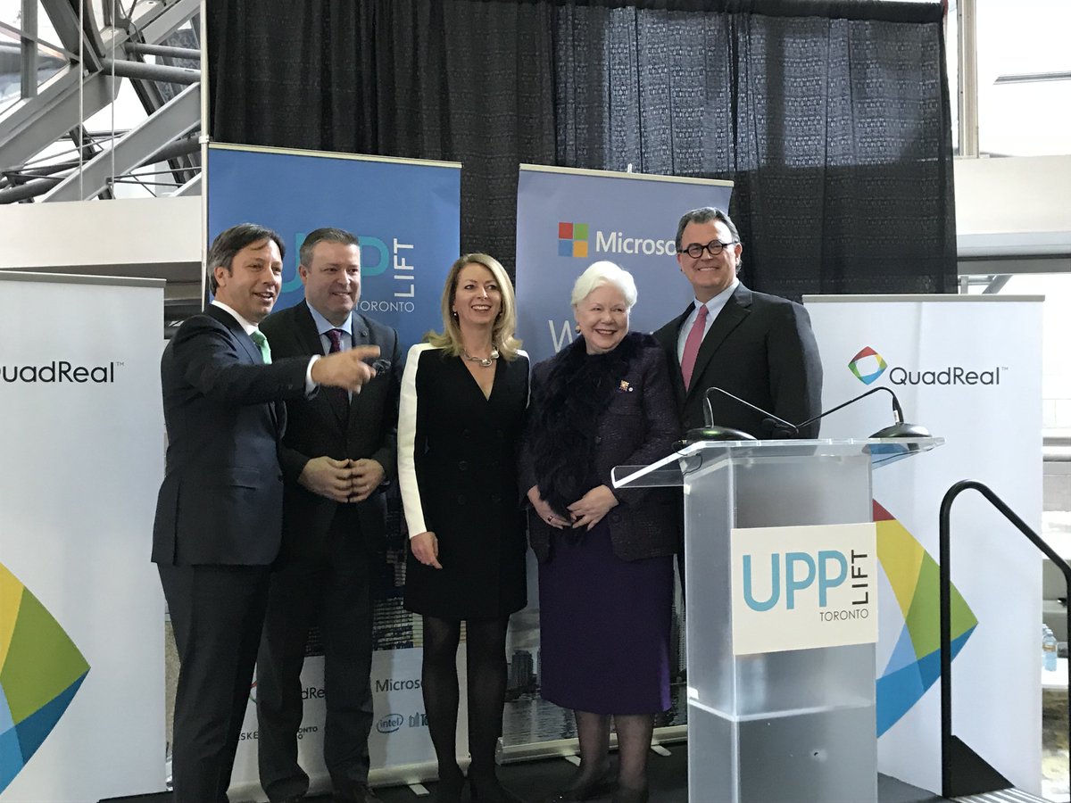 Proud to partner with @microsoftcanada <a href="/UPPliftToronto/">@UPPlift</a> <a href="/TorontoComms/">TorontoComms</a> <a href="/intelcanada/">Intel Canada</a> @uFutures to explore new ways of innovating &amp; piloting digital technology within our buildings to enhance the customer experience and benefit our communities. #innovation upplift.co/toronto-test-b… …