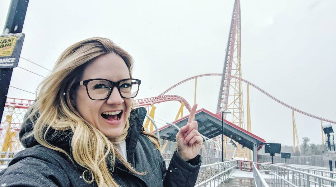 KatelynNewstate's tweet photo. Ventured down to #i305. Could you imagine riding this in the snow? 😂❄️ #nope #snow #rvawx @KingsDominionVA https://t.co/yxHcdMH26h