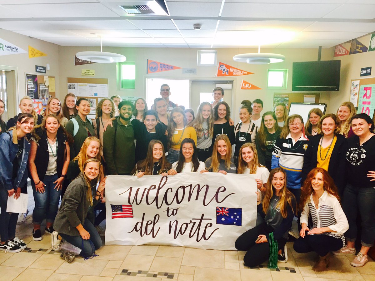 DNHSNighthawks's tweet image. The world comes to Del Norte, and we're better and deeper for it! This visiting group from Australia shadowed Nighthawks for a day. Very interesting to compare and contrast similarities and differences in our systems. #globallyaware