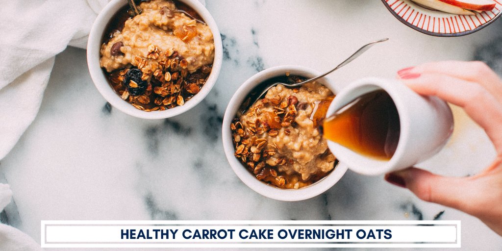 TimeForYouGroup's tweet photo. New Video: How to Make Healthy Carrot Cake Overnight Oats #saveyourweekend https://t.co/FFBk3bJD79 https://t.co/kc2HlU7gUo
