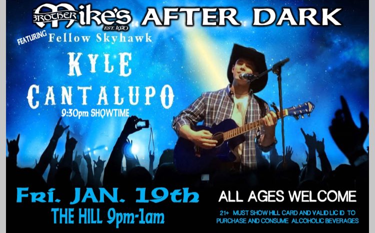 Brother_Mikes's tweet photo. Come out to The Hill tomorrow and Friday as we kick off the spring semester with:

Stump Trivia and Prizes !!!

Live music from Kyle Cantalupo !!!

New drink and beer specials every week!!!

🍺🍻🥂🍷🍾🍹🍸🥃 https://t.co/BT5w5jbG5s