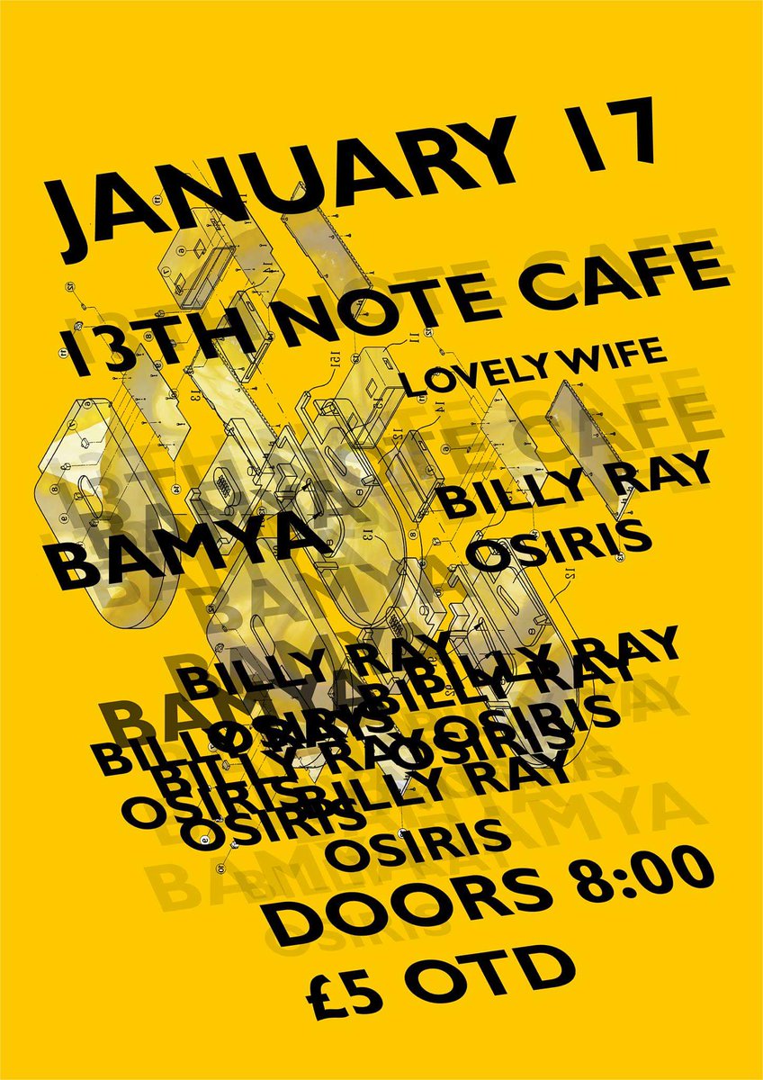 <a href="/lovelyxwife/">Lovely Wife</a> <a href="/BillyRayOsiris/">BILLY RAY OSIRIS</a> and Bamya tonight in Glasgow. Noise Rock and more from 8pm!