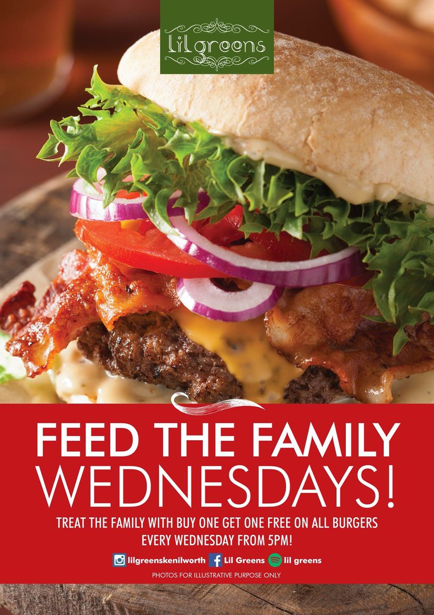 It’s Wednesday which means one thing! 2 for 1 on all our scrumptious burgers! From our Classic Beef Burger, to our Exotic Buffalo. There is always a burger to take your fancy!
