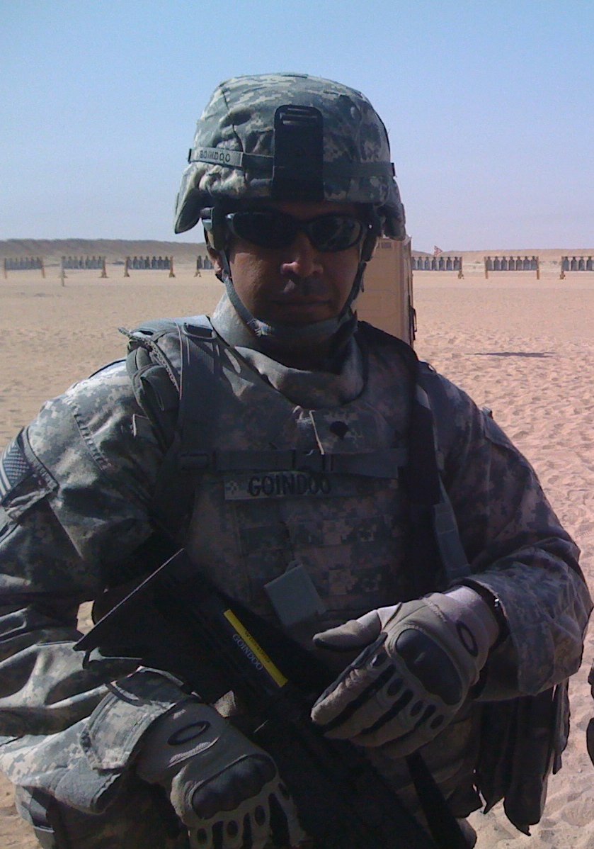 WestPalmPD's tweet photo. #shoutout to Officer Goindoo, AKA, #USArmy Staff Sergeant Goindoo, who is being #deployed to Iraq to serve a second tour of duty. #thankyouforyourservice #besafe #Hooah https://t.co/FXr5sHVRj1