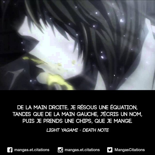 Citation Manga Anime V Tvittere Pour La 1eme Oups J Avais Pas Vu Que Les 0 Publications Etaient Deja Passe Light Yagami Deathnote Lightyagai Ryuzaki Kira Shinigami Mangacitation Citationmanga Citation