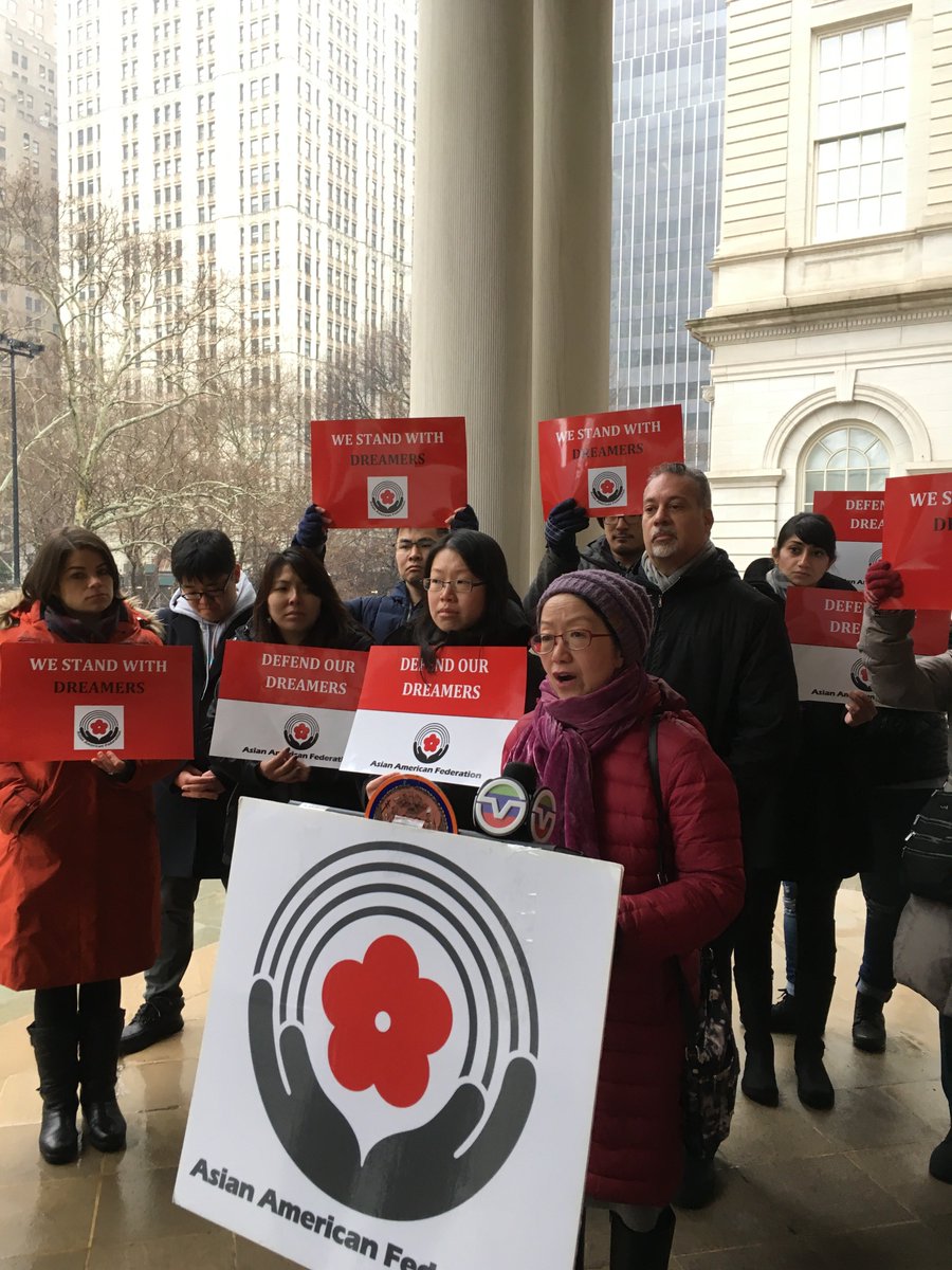 AAFederation's tweet photo. TODAY'S 10AM PRESSER CITY HALL STEPS:
#AsianAmerican leaders call on #Congress for a #CleanDREAMACt #FamilyBasedImmigration #FamilyReunification #DACA #AAPIDREAMERS #AAPIimmigrants THANK YOU @CM_MargaretChin #AldrinBonilla (Deputy MBP) @cmenchaca & advocates https://t.co/oY8u3kkLbB