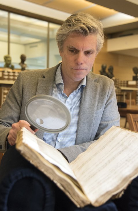 For almost a month, research fellow <a href="/JS_Garrison/">John Garrison</a> from <a href="/GrinnellCollege/">Grinnell College</a> has been working on “Shakespeare and the Afterlife,” a book to be published by <a href="/OxUniPress/">Oxford University Press</a>. John accessed several manuscript collections, including Carl H. Pforzheimer collection of English manuscripts.