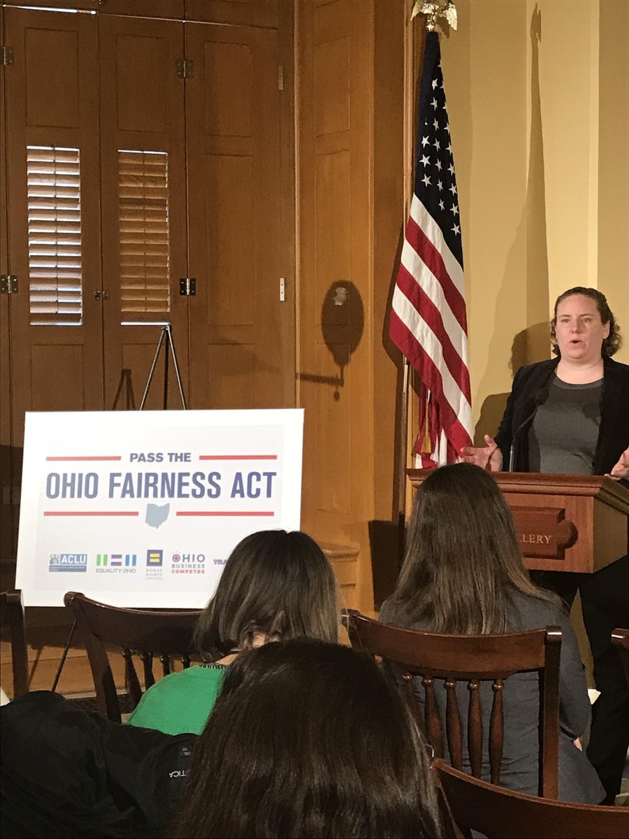 HRC Legal Director Sarah Warbelow calls for the passage of the Ohio Fairness Act.