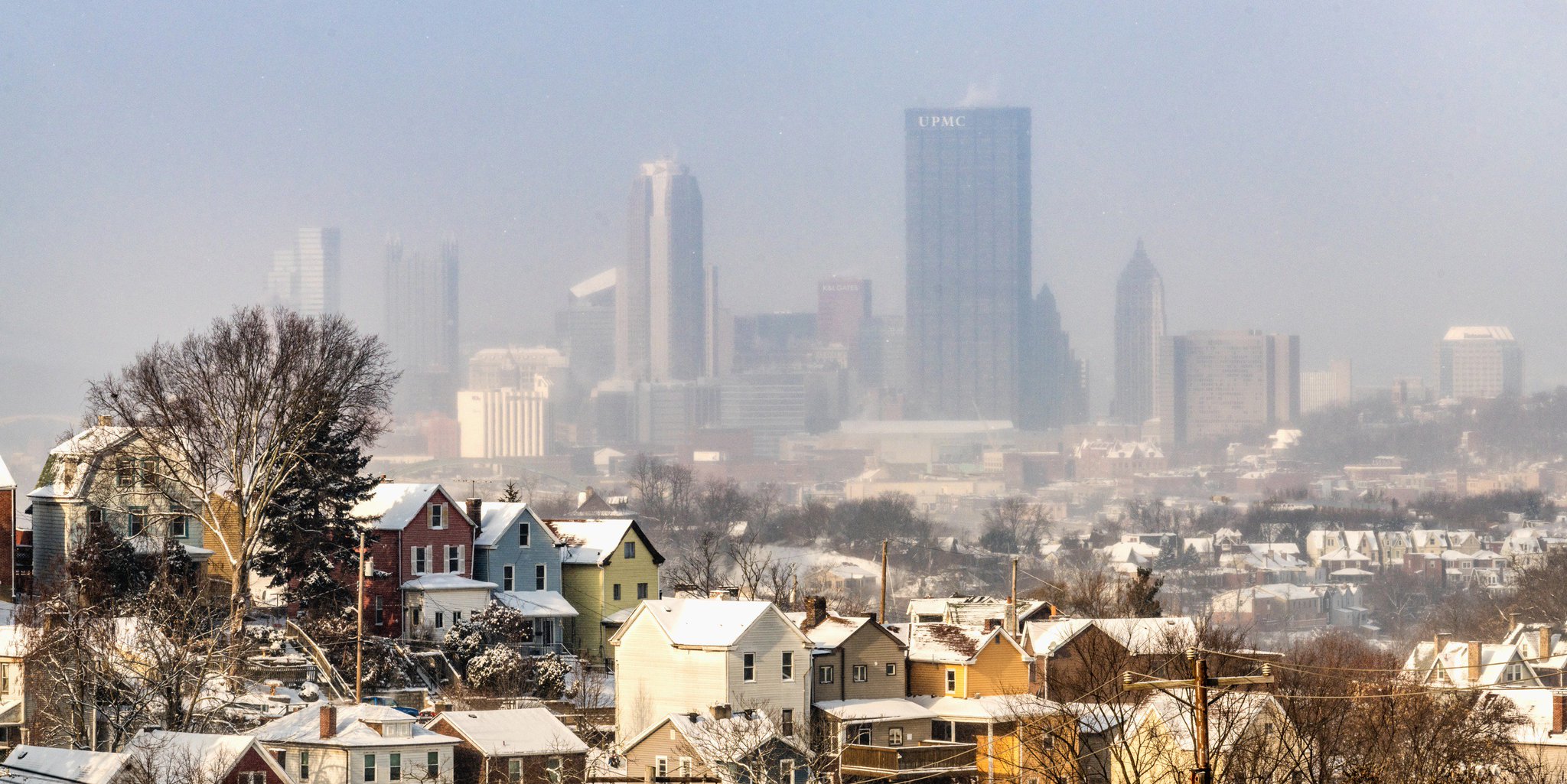 Dave DiCello on Twitter "Snow covered rooftops of Greenfield are illuminated by the early