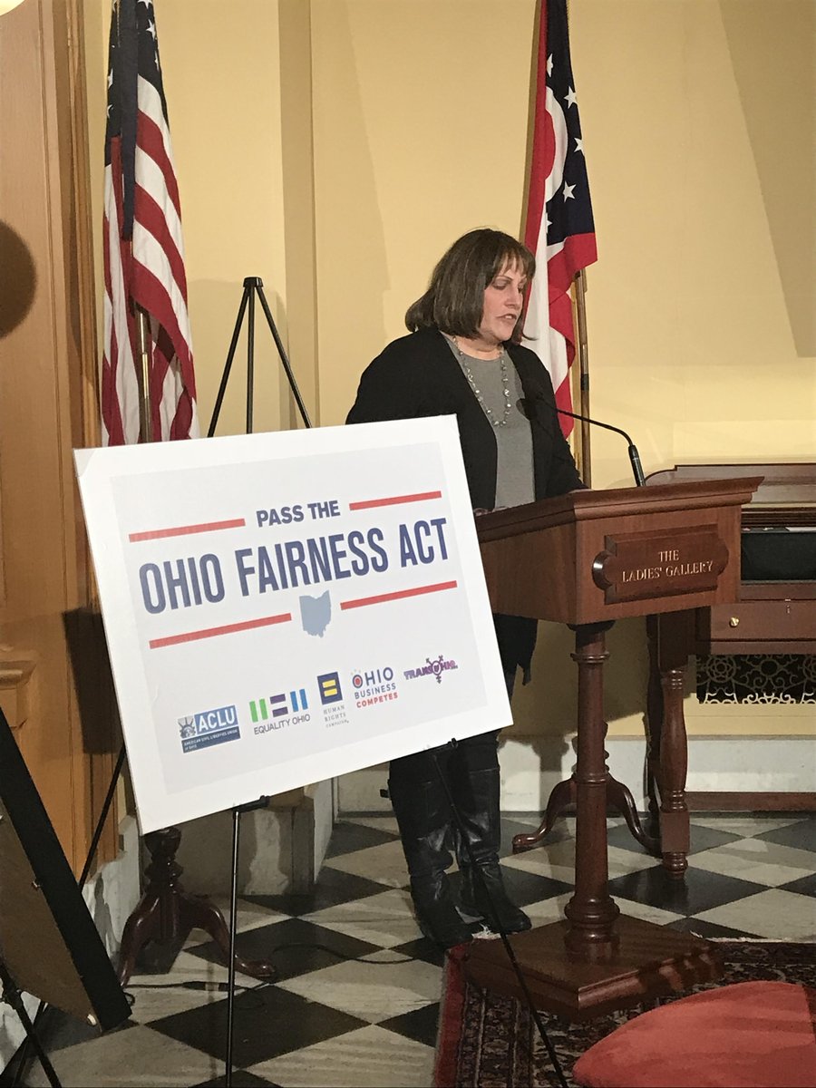 Melissa Alexander, Executive Chair of TransOhio calls for the passage of the Ohio Fairness Act.