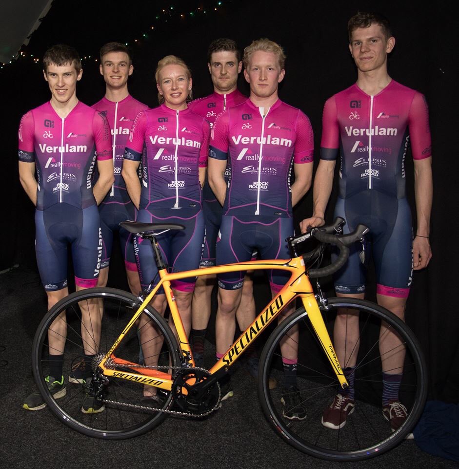 VerulamRaceTeam's tweet photo. Many thanks to our compere @Jezcox, photographer Judith Parry and @hornvenue for helping our fantastic 2018 team launch #verulamcc #reallymoving #rockandroadbikes #ellisix #gpnbuilders #stalbans https://t.co/ozNWEkNd9M