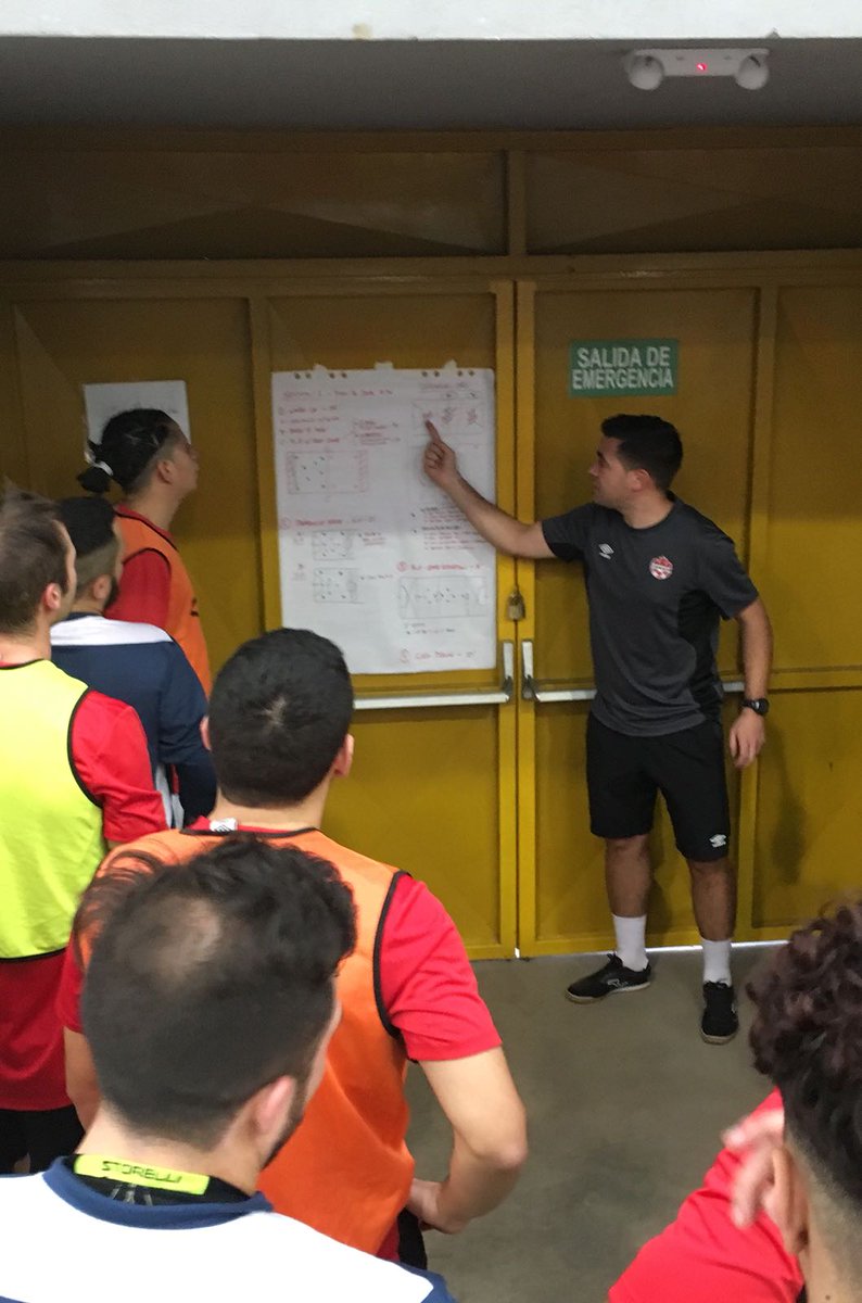 mv2lano's tweet photo. Its a great pleasure working with this @CanadaSoccerEN staff. #totalteamwork The players put in the work &amp; are ready for Game 1 vs @FEDEFUTBOL_CR tomorrow night. #canfutsal #2020futsal #futsalisnow https://t.co/IsRjzcKM8A