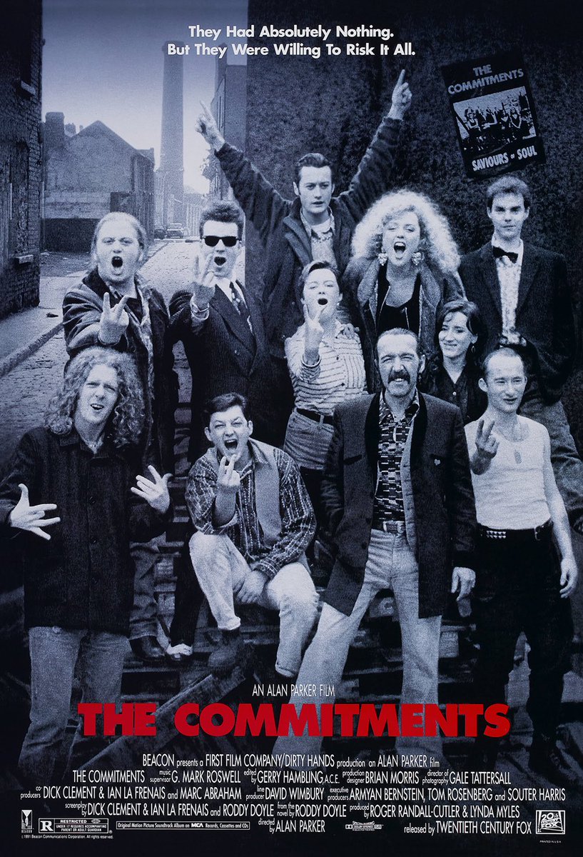 OneDayOnePoster's tweet photo. Poster 885: THE COMMITMENTS (1991) Photo by #DavidAppleby Design by #RickLynch https://t.co/wYIgXaApfa