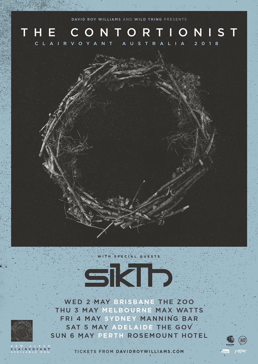 🇦🇺 Australia - SikTh are heading down under this May along side The Contortionist. We're excited to see you there!