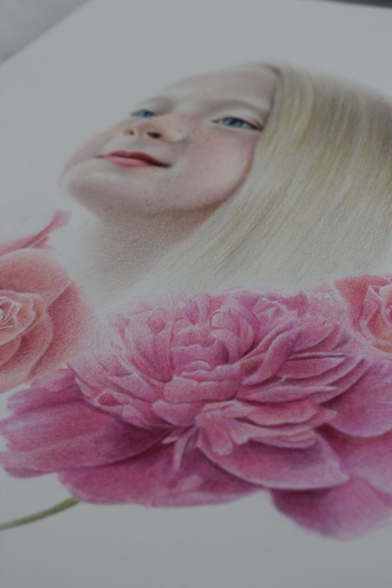 DanDesEynon's tweet photo. Commissioned Diptych. Work in progress close up. https://t.co/64CCUKhyGz