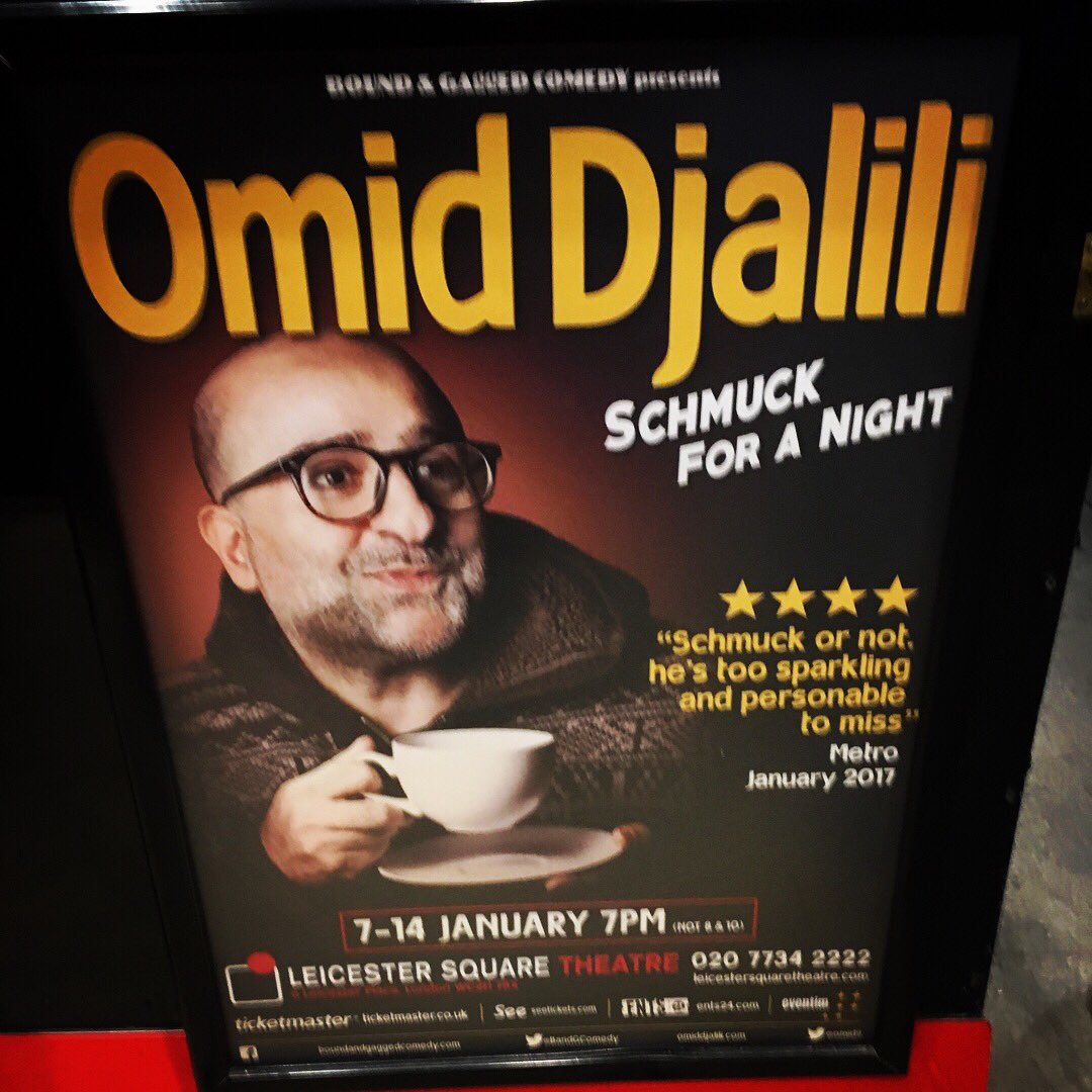 Nonstop laughter from my #FavouriteComedian. #OmidDjalili #UKComedian #IranianComedian #UKIranian #StandUp #StandUpComedy #WestEnd #London