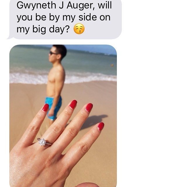 magicassistant's tweet image. I can finally share!!!! I’ve been waiting IMPATIENTLY months for this text.... but @erchan3 had a plan a PERFECT beautiful plan to make an honest woman out of the best darn gal to ever walk this earth ... he’s getting one hell of a QUEEN! Way to put a ring on IT!!! #couldnot…