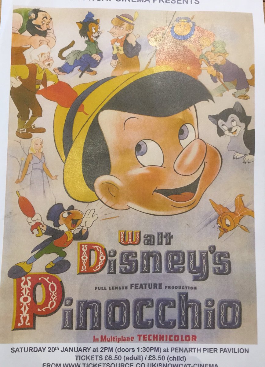Penarth People (@penarthpeople) on Twitter photo Support <a href="/PenarthPavilion/">Penarth Pier Pavillion</a> cinema and catch the classic Pinncchino this Saturday at 2pm #penarth Support <a href="/PenarthPavilion/">Penarth Pier Pavillion</a> cinema and catch the classic Pinncchino this Saturday at 2pm #penarth