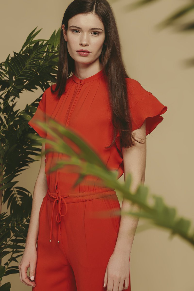 max mara red jumpsuit