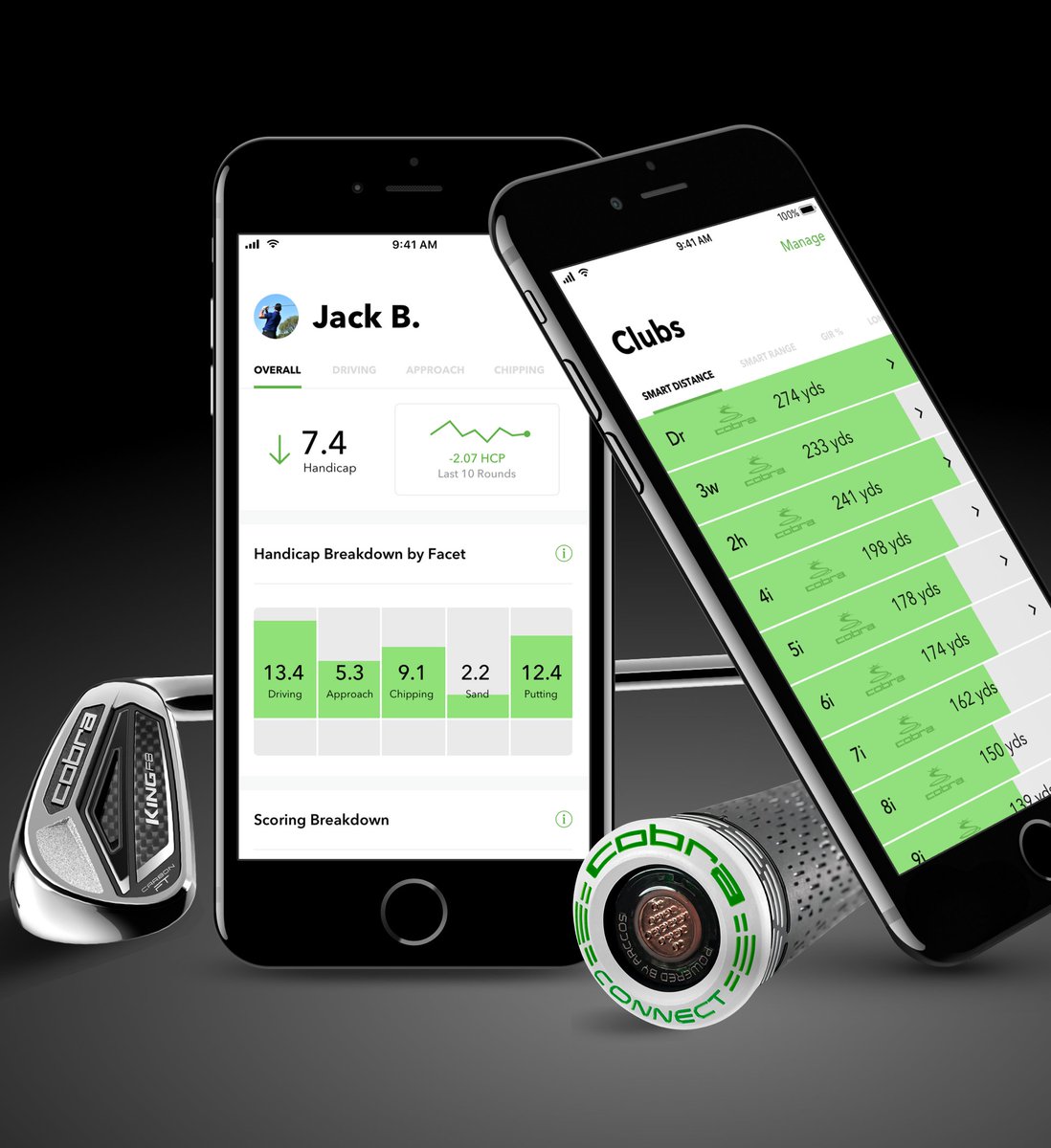 Arccos + <a href="/cobragolf/">COBRA Golf</a> = the first smart set in golf. Join the connected golf revolution!