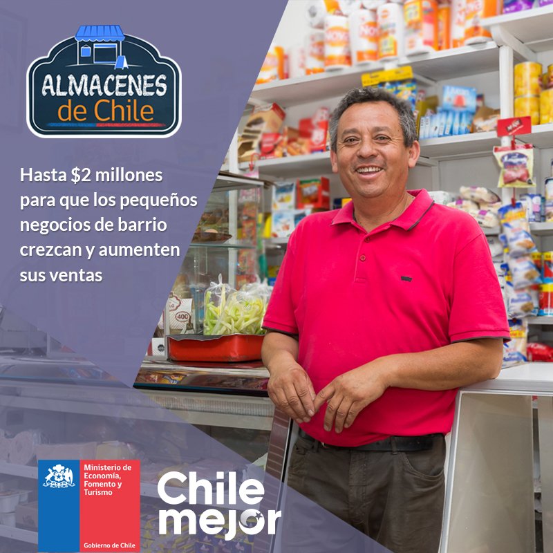 SercotecMaule's tweet photo. Mira! Hasta el 31 de enero puedes postular a Almacenes de Chile #AlmacenesChile @AlmacenesdChile @Sercotec_Chile @EconomiaMaule https://t.co/OByRSd4lBB