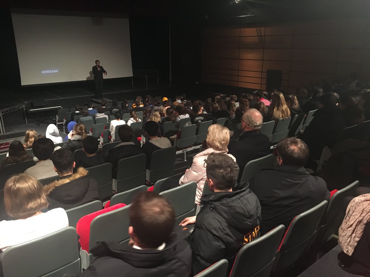 OWSociety's tweet photo. Fantastic attendance from students and members of the Wellington Community to catch a pre-release screening of upcoming film Journey’s End, produced by OW Guy de Beaujeu https://t.co/NaC2f6QEDw