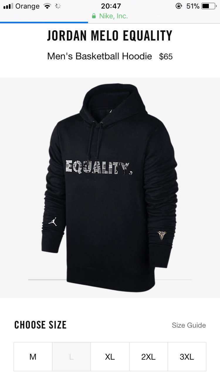 equality hoodie nike